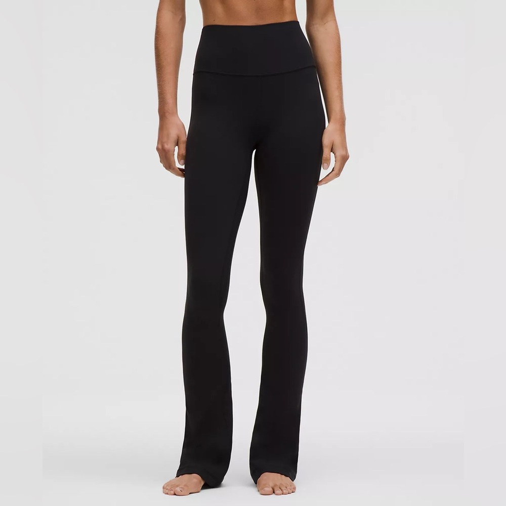 lululemon athletica Black mini flare align pants 8